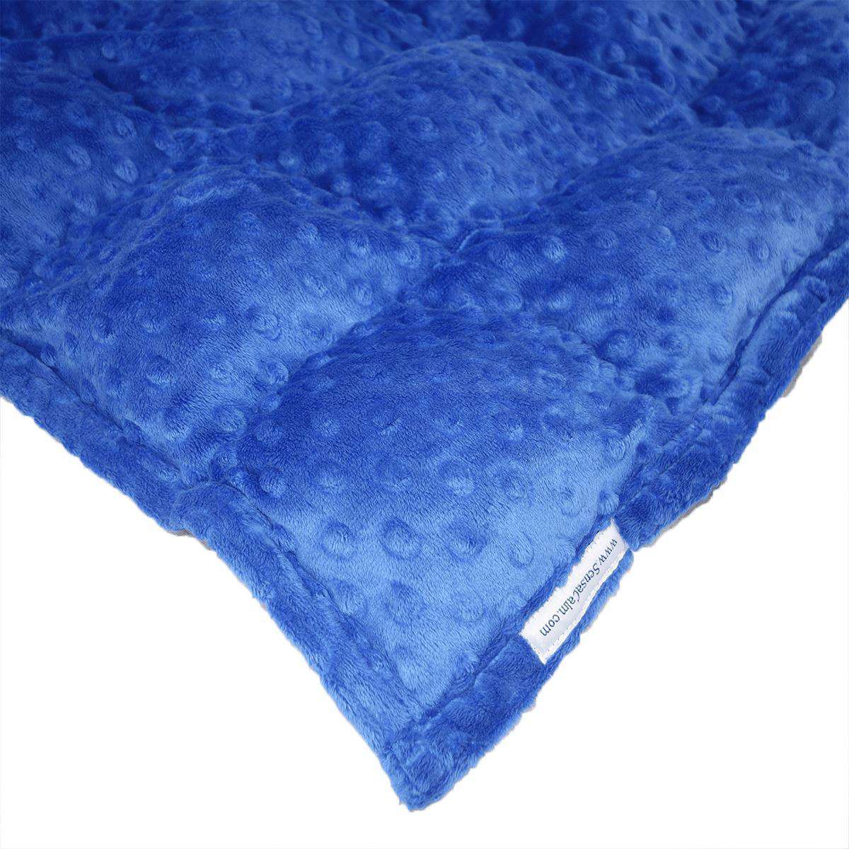 Custom Cuddle Weighted Blanket Dimple Electric Blue